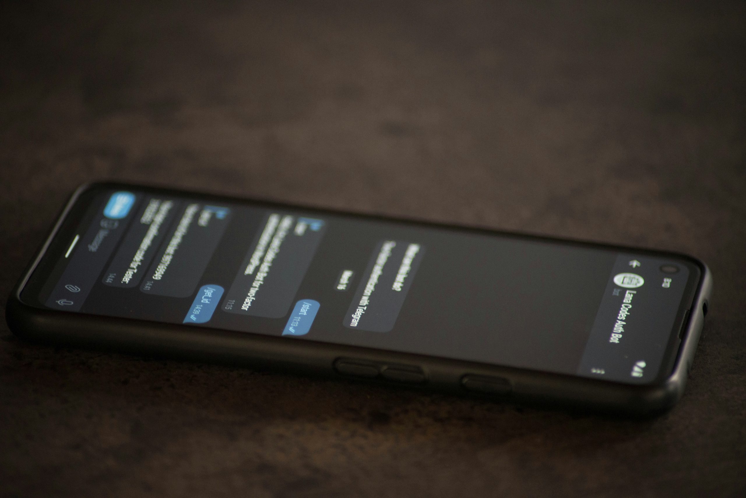 text overlay on smartphone