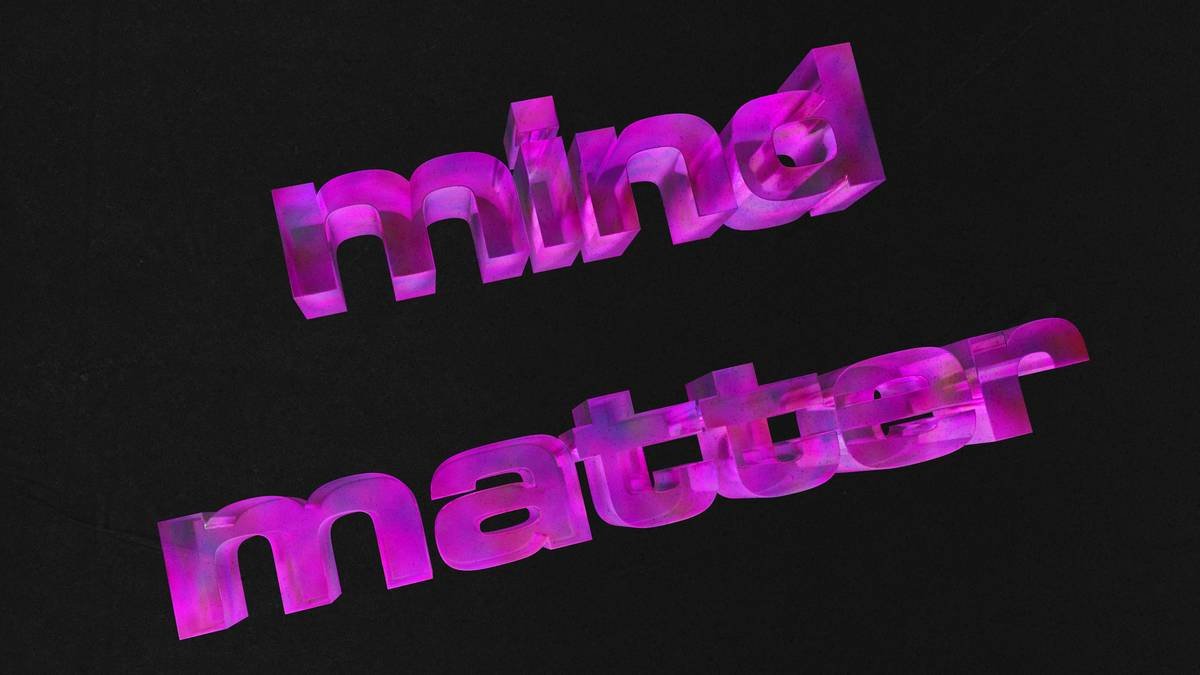 Mind Over Matter Glass Text | Blender 3D