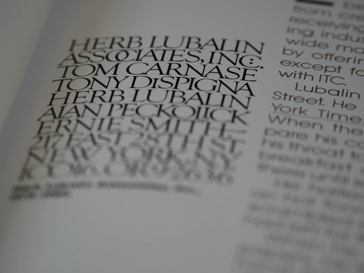 type, typography, close up, bokeh, fonts, font, letters, lettering, typeface, blur, herb lubalin, lubalin,